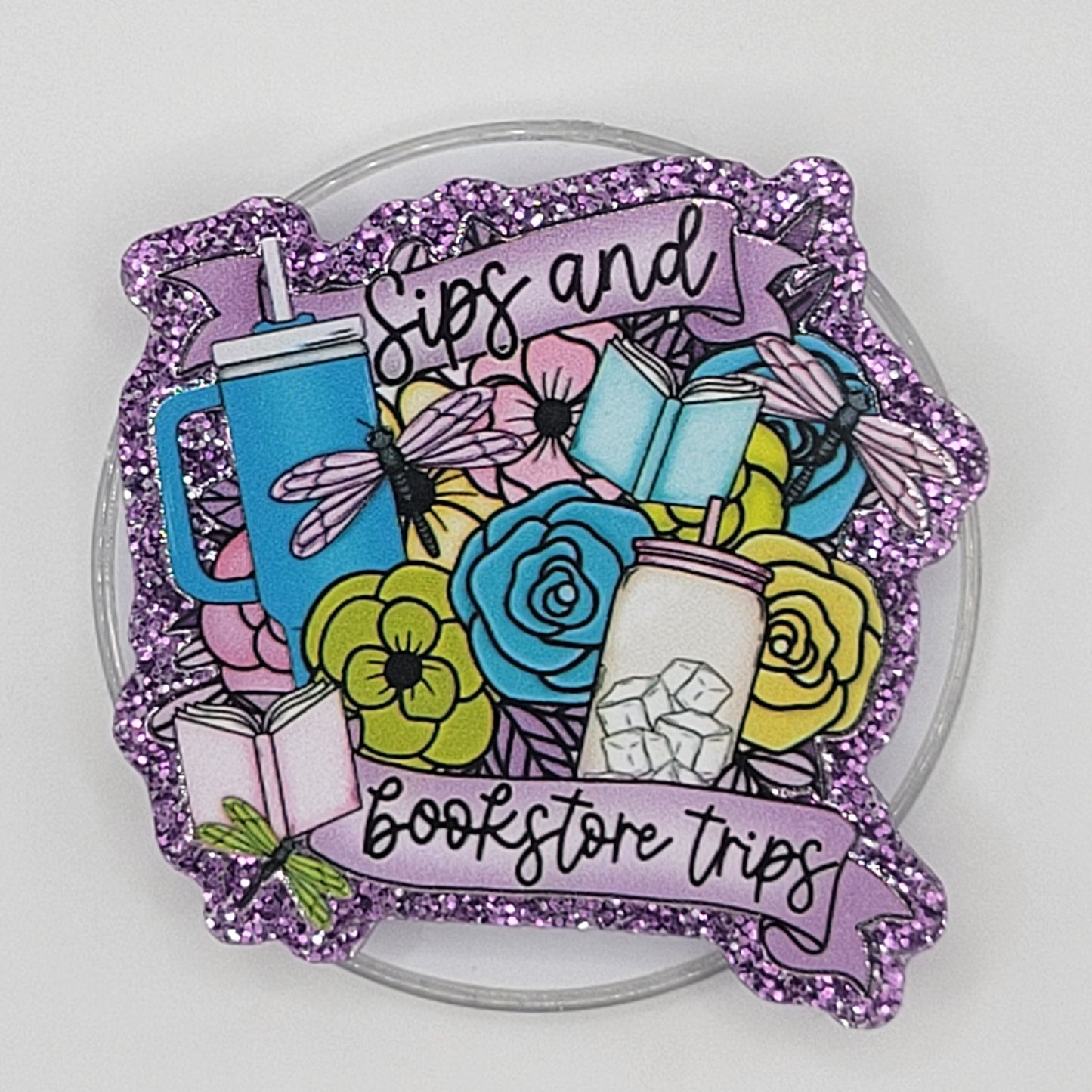 Phone or E-Reader Grip - Sips and Bookstore Trips