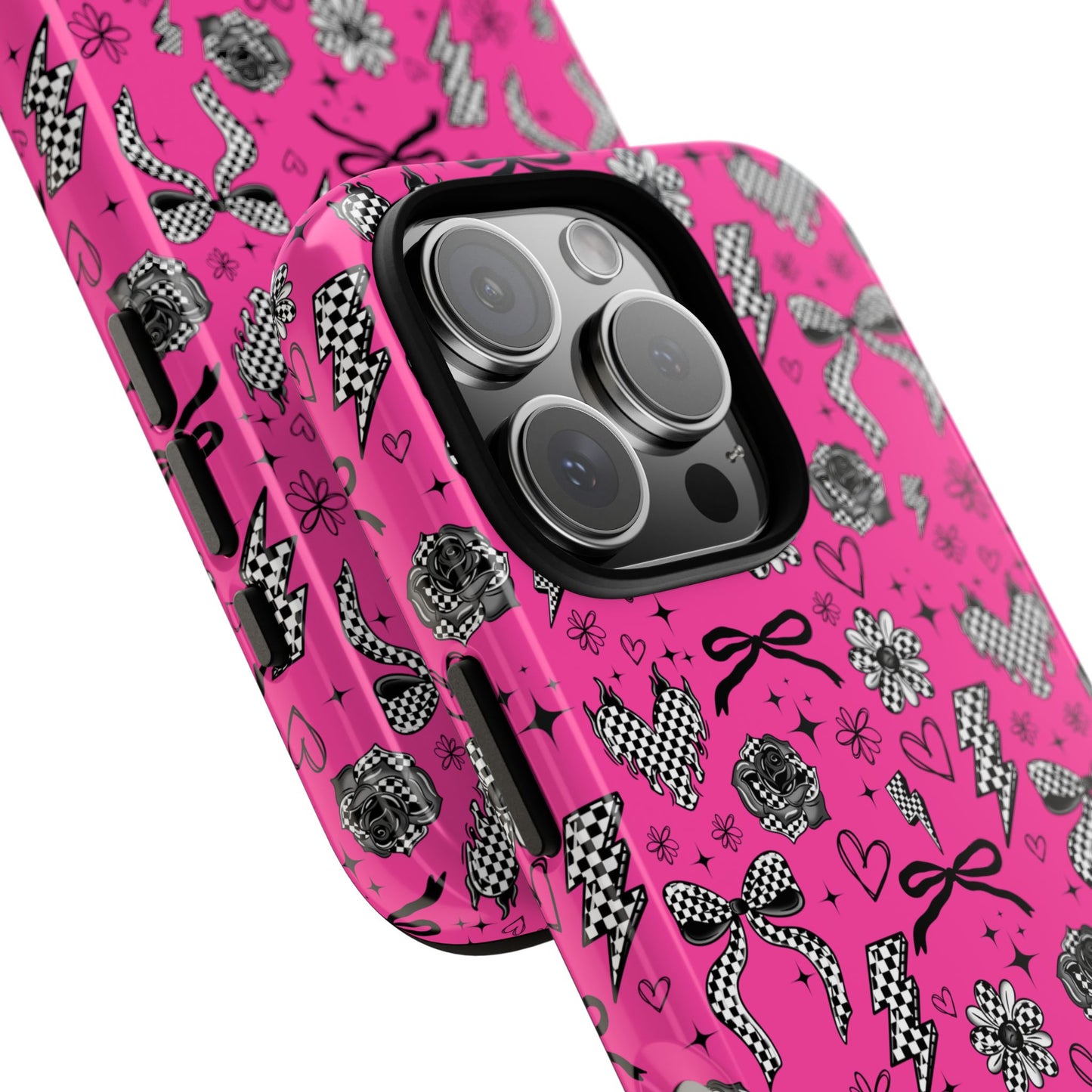 Trendy Checkered (Pink) Phone Case