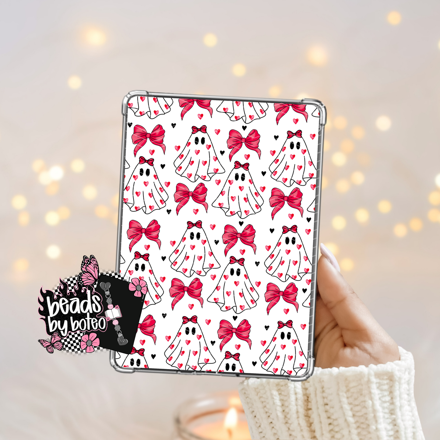 Kindle Insert - Heart Ghost