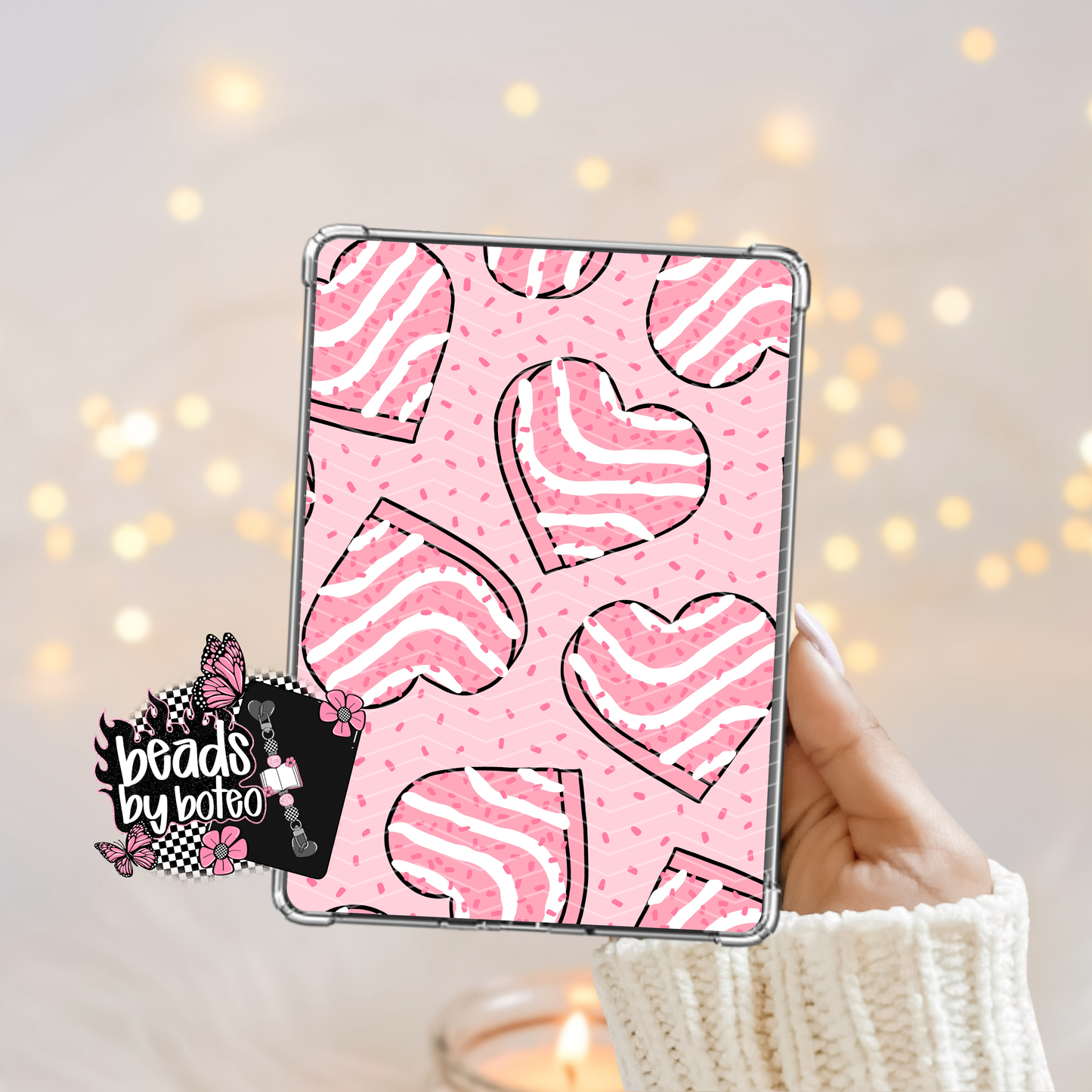 Kindle Insert - Heart Cakes