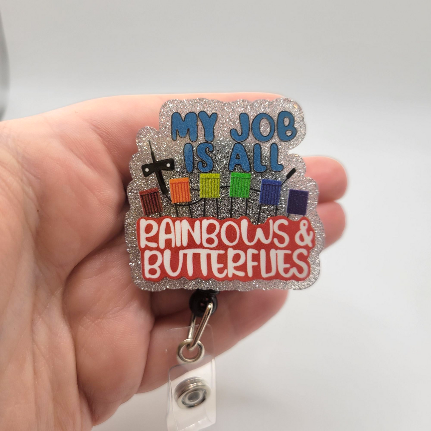 Badge Reels - Rainbows + Butterflies