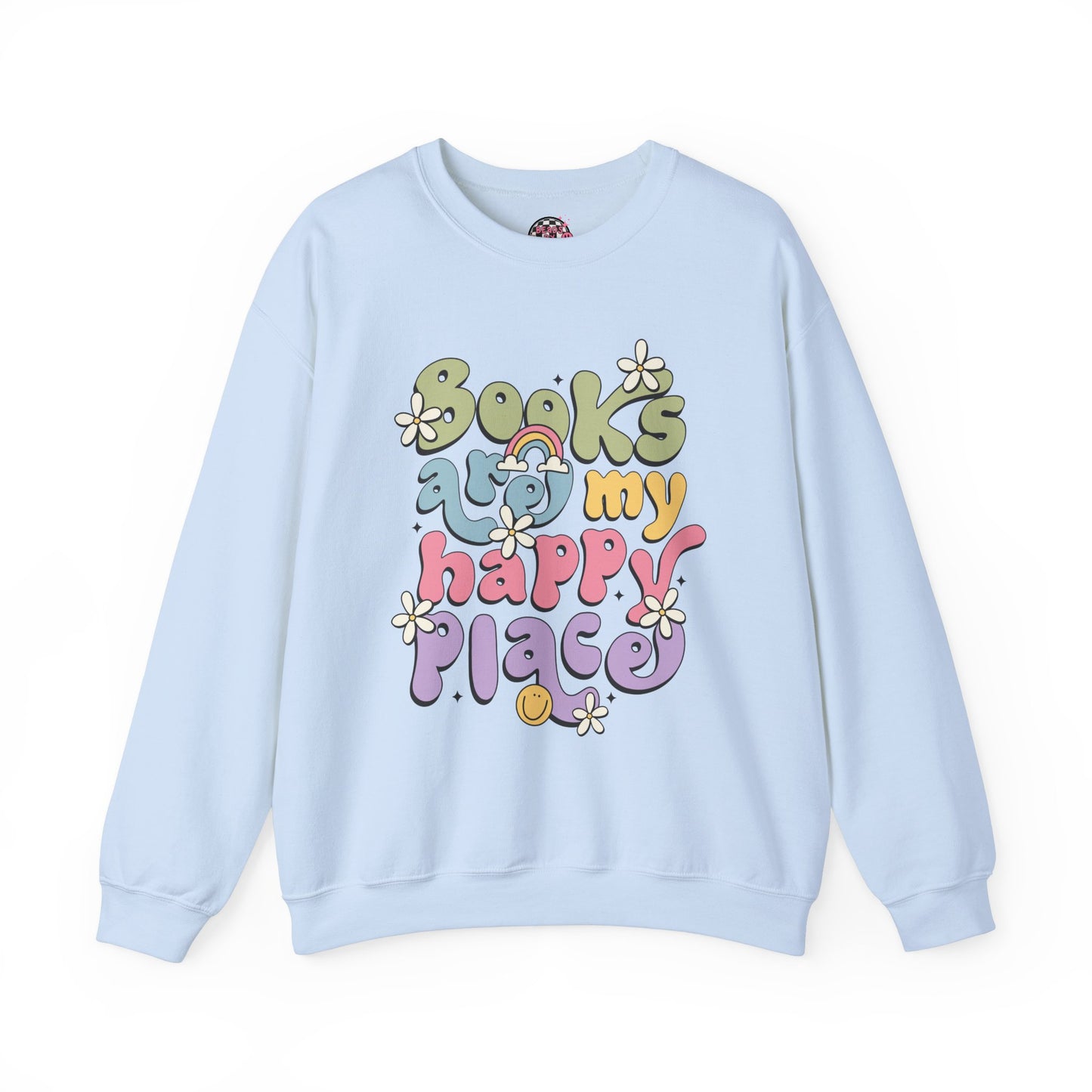 Books Are My Happy Place Crewneck Sweatshirt