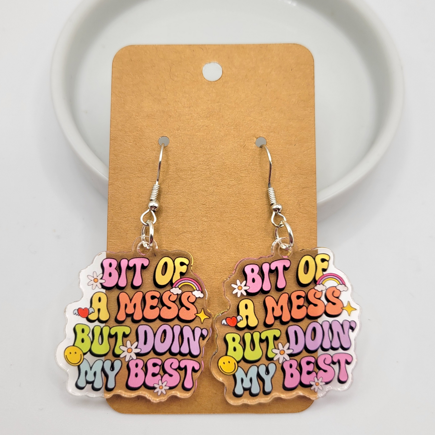 Earrings - Bit of a Mess