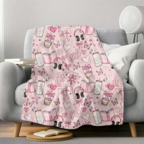 Girly Vibes Plush Blanket