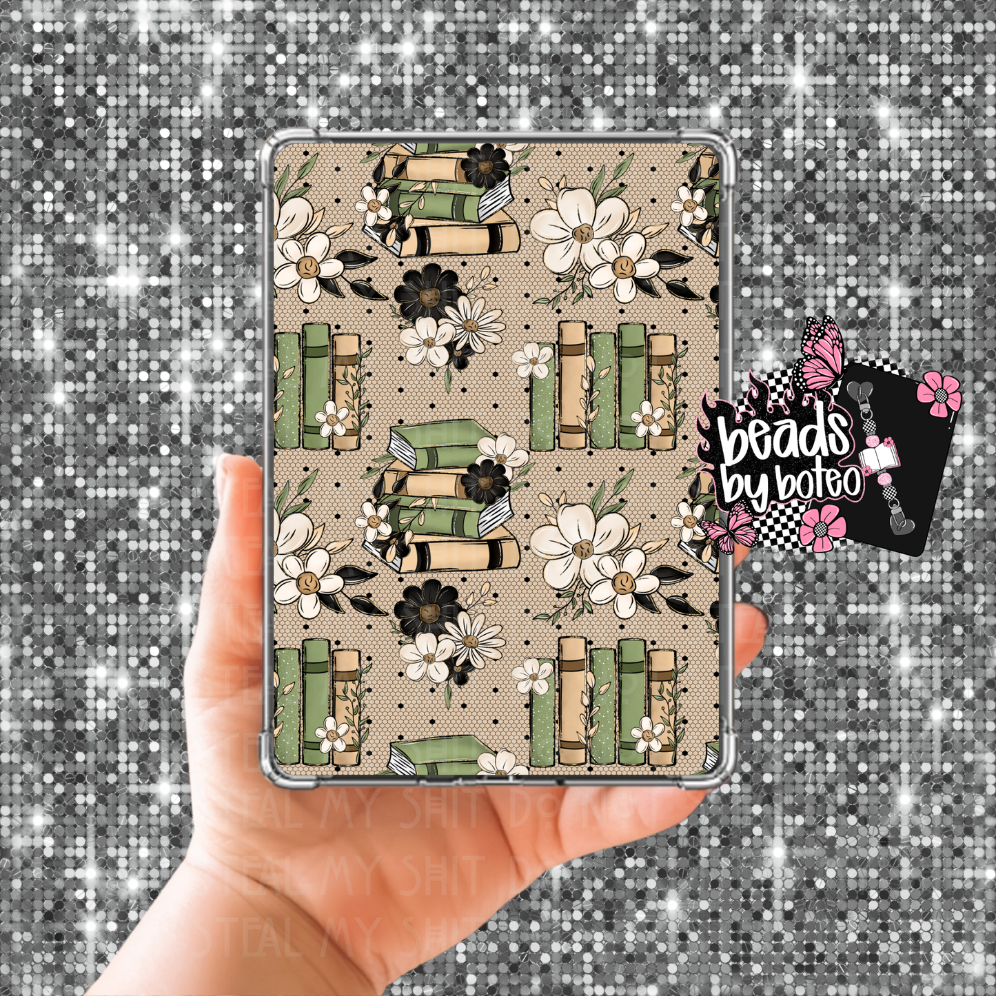 Kindle Insert - Books & Lace