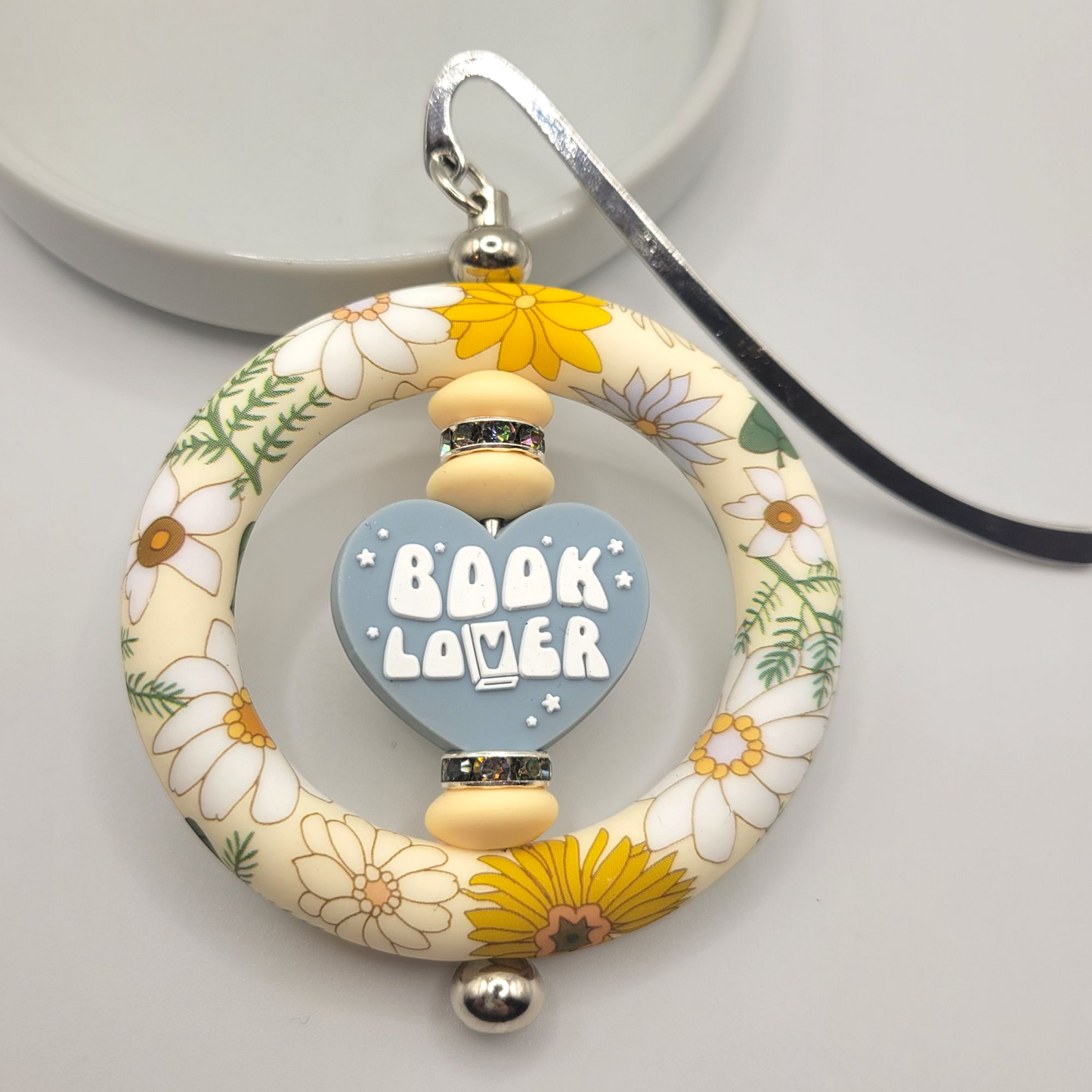 Mini Bookmarks - Book Lover Ring (gray)