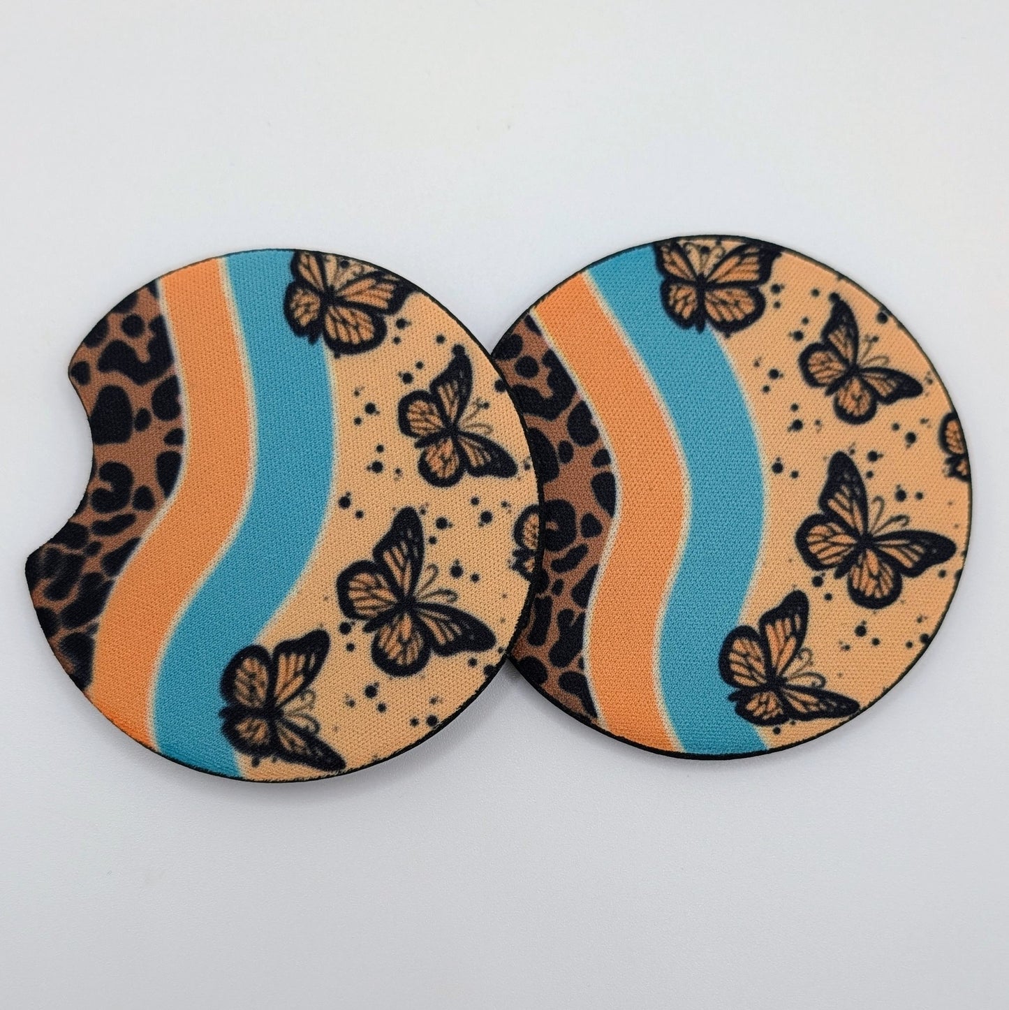 Car Coaster - Leopard Butterflies