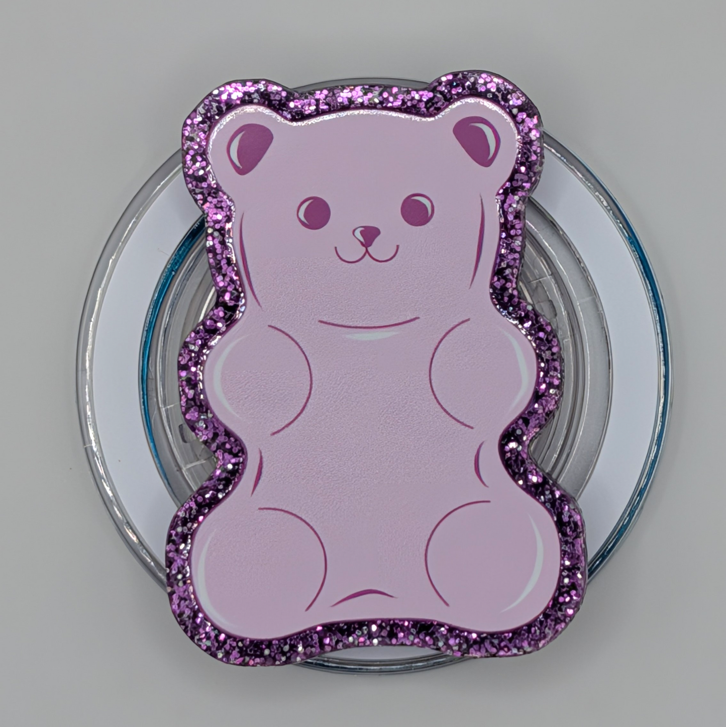 Phone or E-Reader Grip - Purple Gummy Bear
