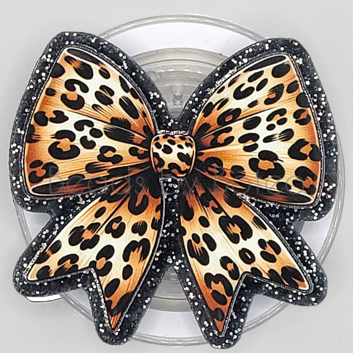 Phone or E-Reader Grip - Leopard Bows