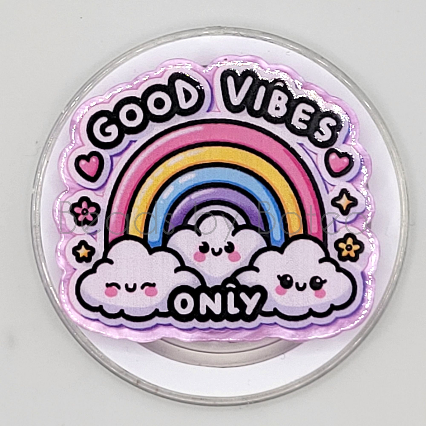 Phone or E-Reader Grip - Good Vibes