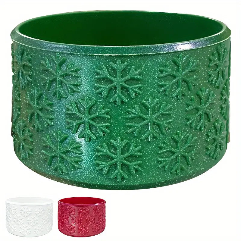 Tumbler Boots - Evergreen Shimmer Snowflakes