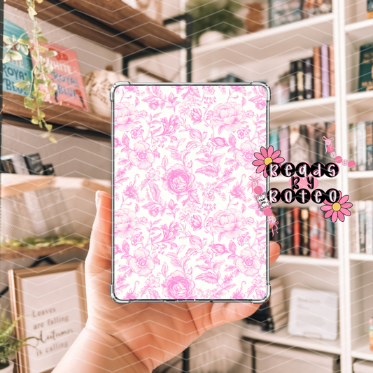 Kindle Insert - Pink Chinoiserie