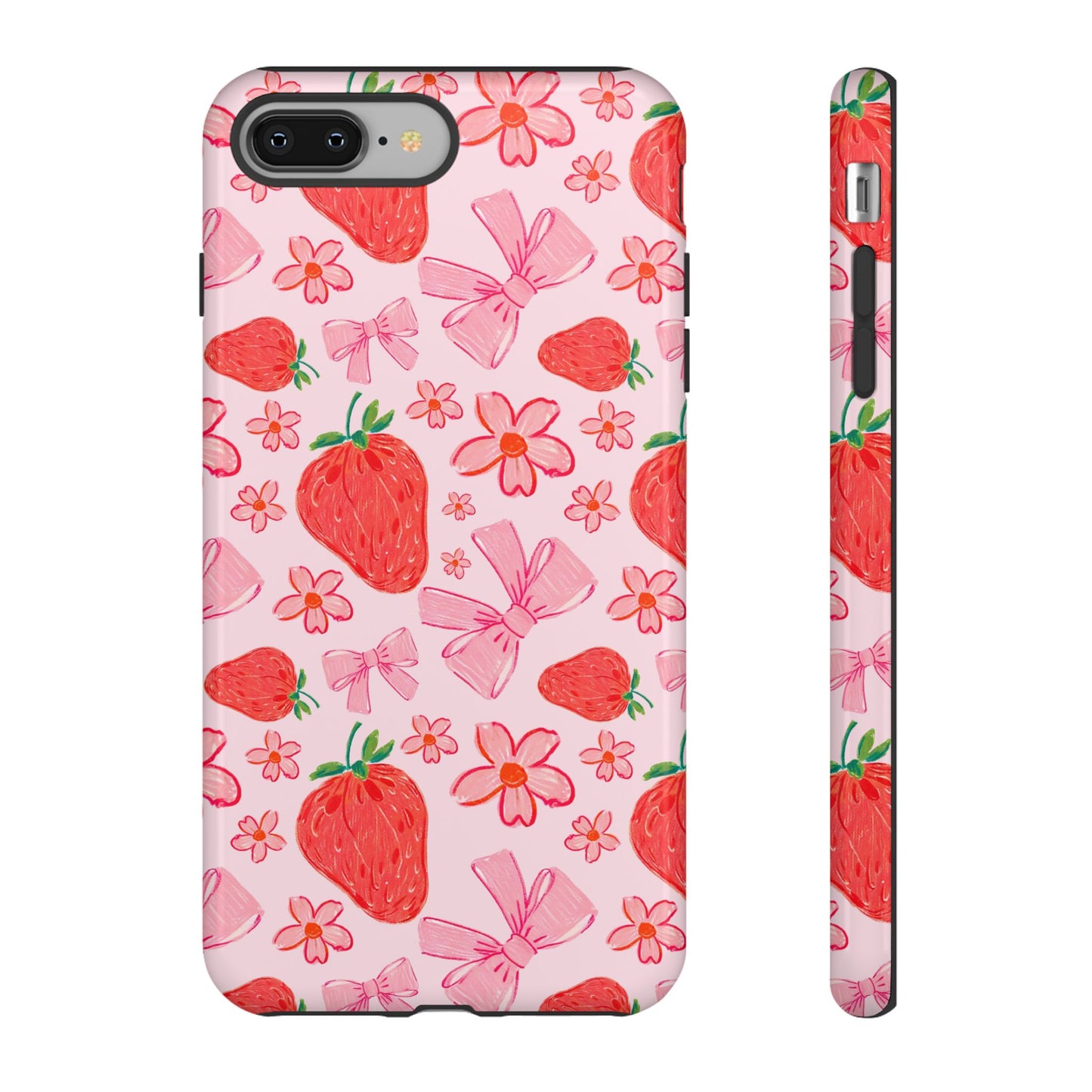 Coquette Strawberries Phone Case