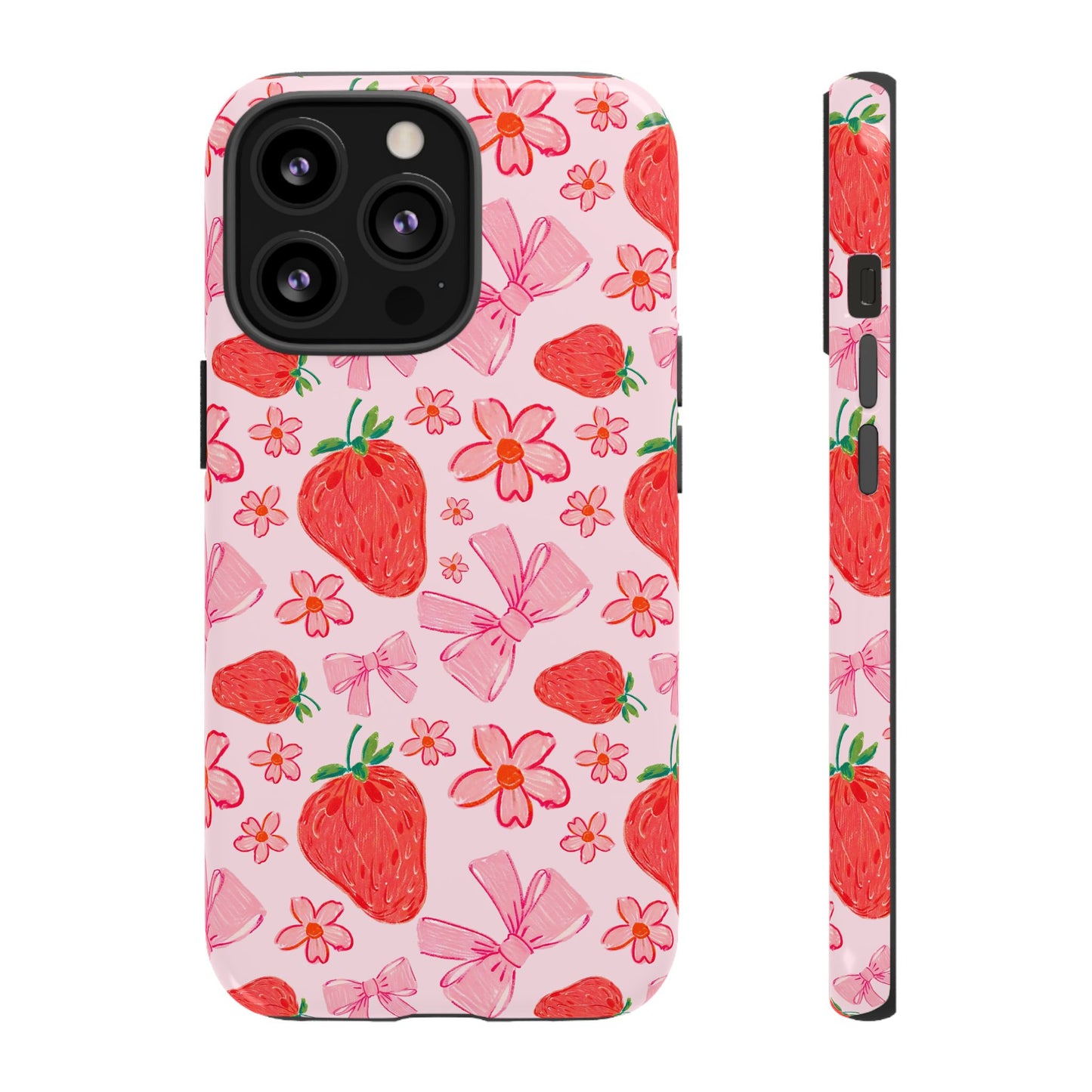 Coquette Strawberries Phone Case