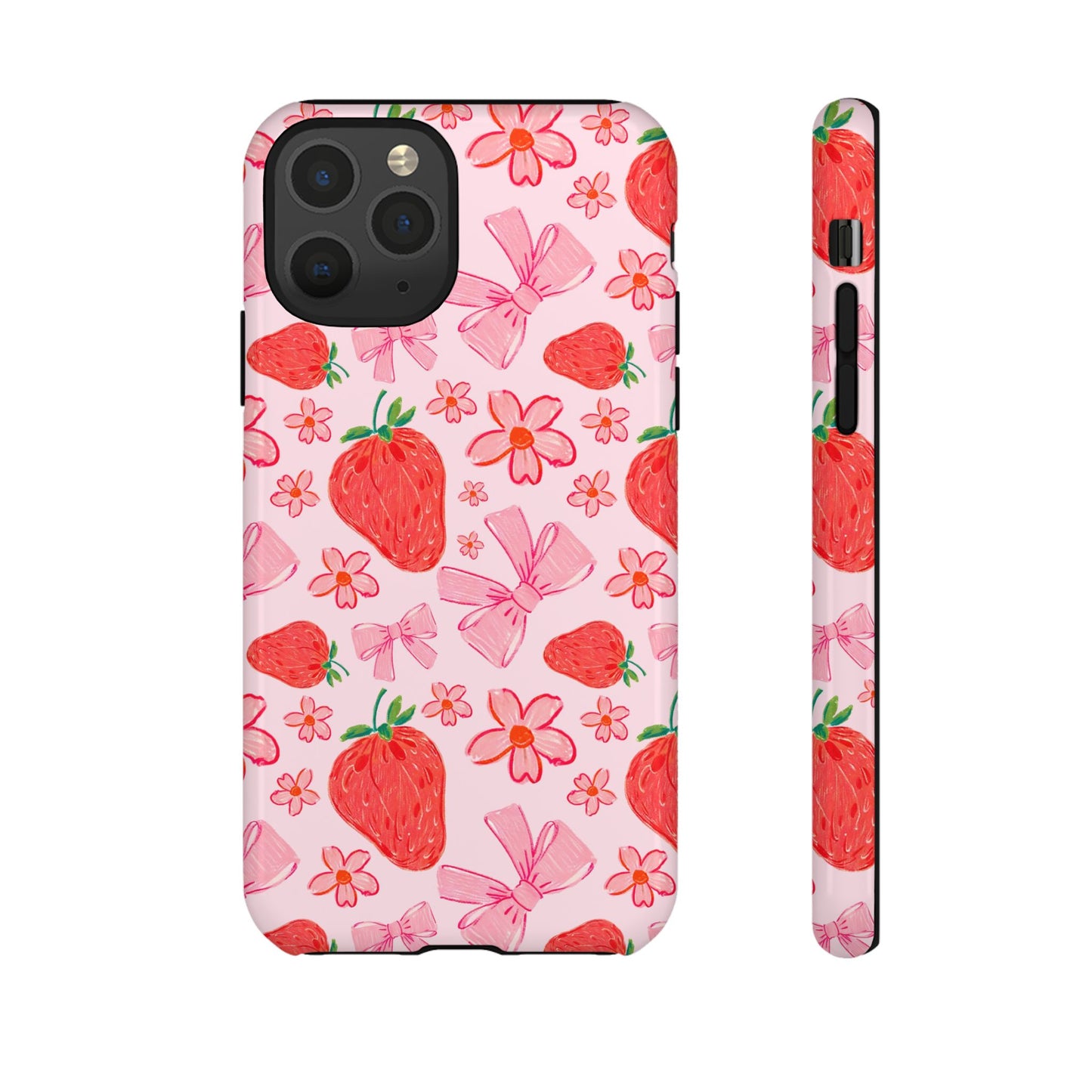 Coquette Strawberries Phone Case