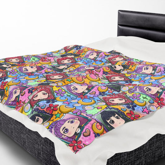 Huntrix Pop Plush Blanket