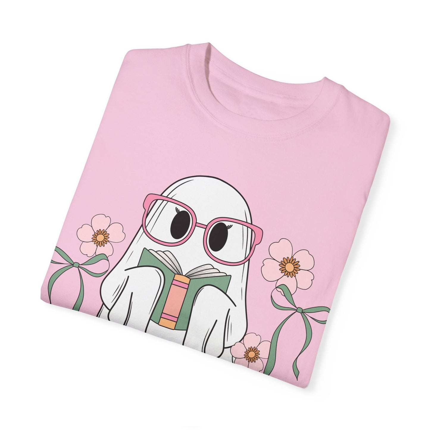Girly Book Ghost Unisex Comfort Colors Shirt