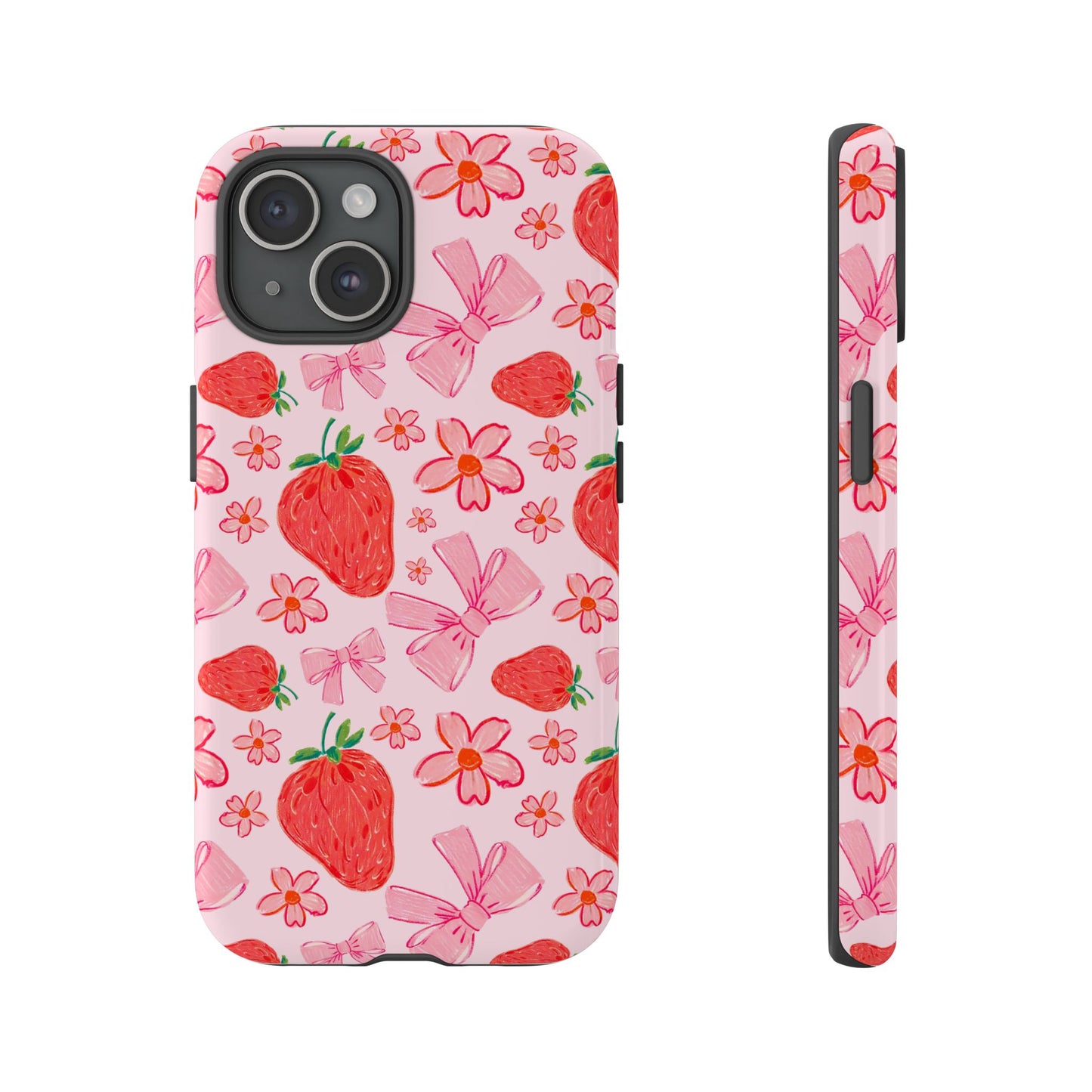 Coquette Strawberries Phone Case