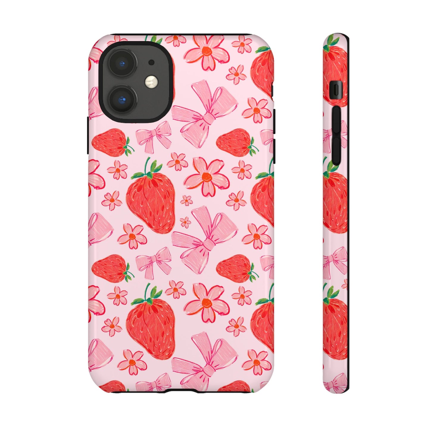 Coquette Strawberries Phone Case