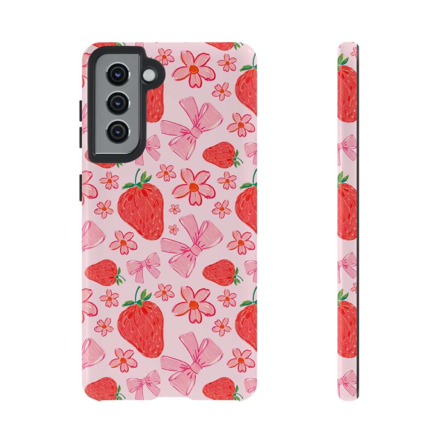 Coquette Strawberries Phone Case