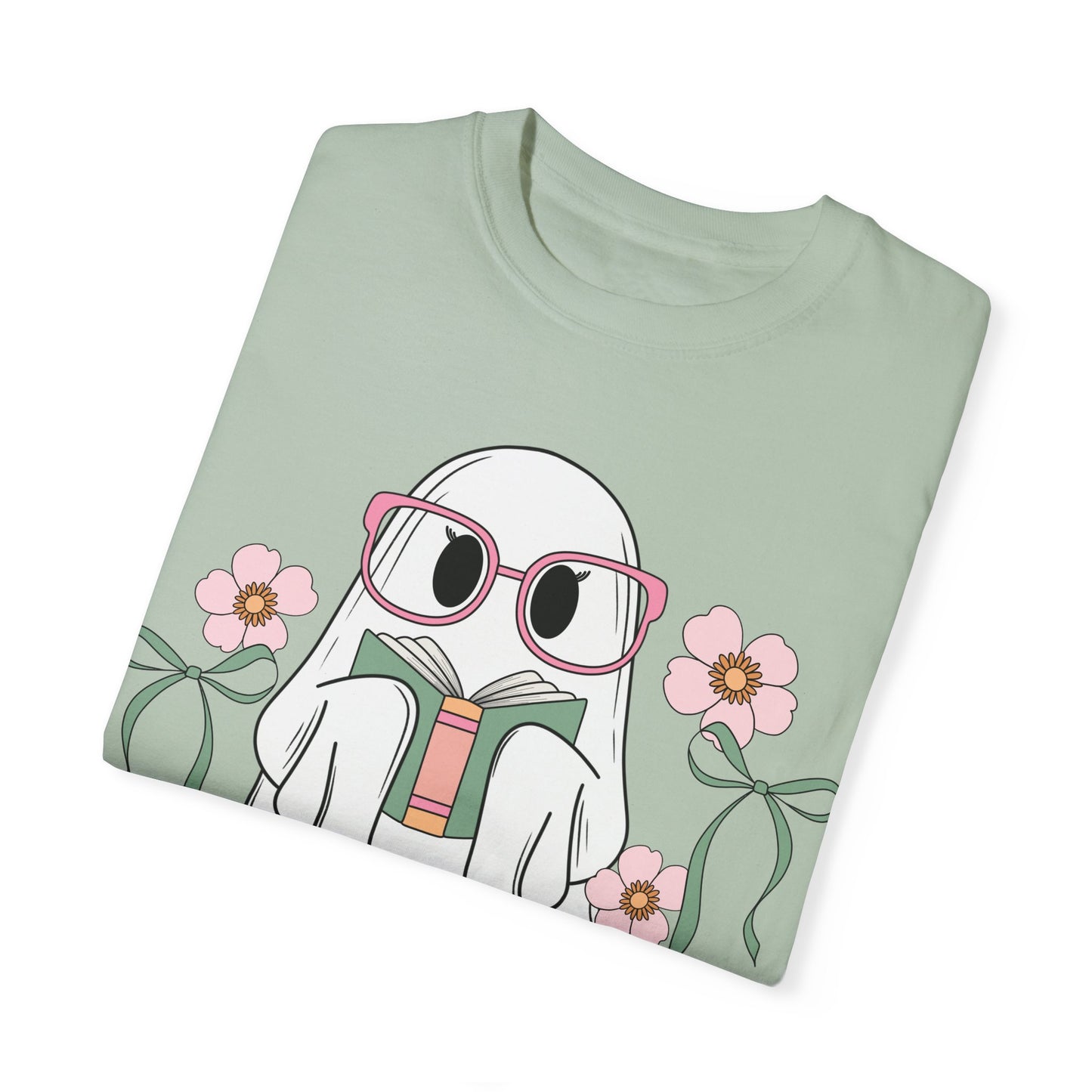 Girly Book Ghost Unisex Comfort Colors Shirt