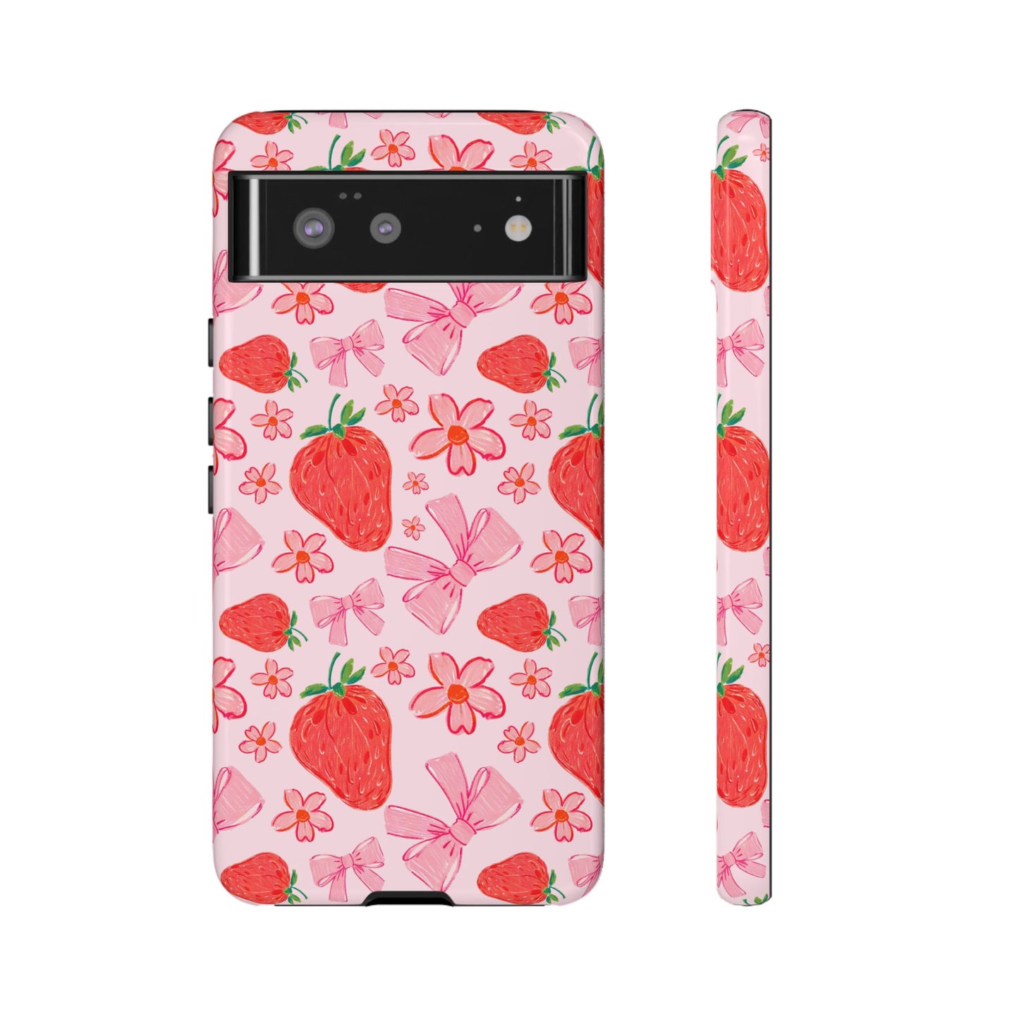 Coquette Strawberries Phone Case