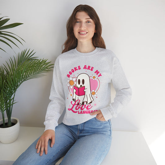 Books Are My Love Language Crewneck Sweatshirt