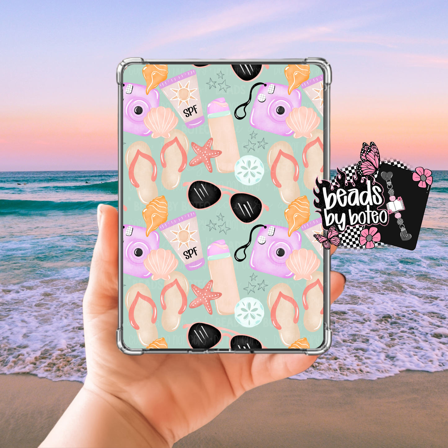 Kindle Insert - Beach Girly