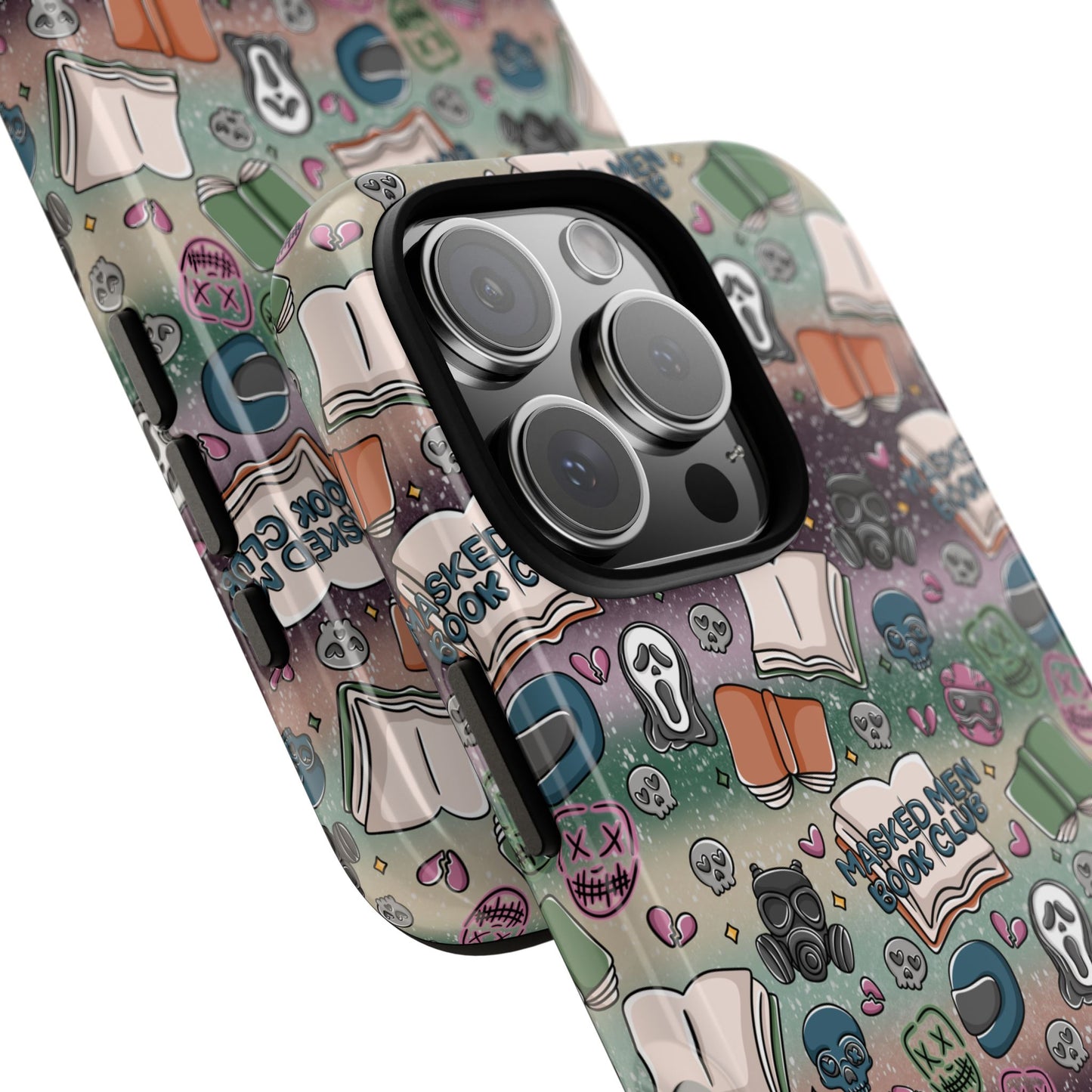 Masked Men Doodles Phone Case