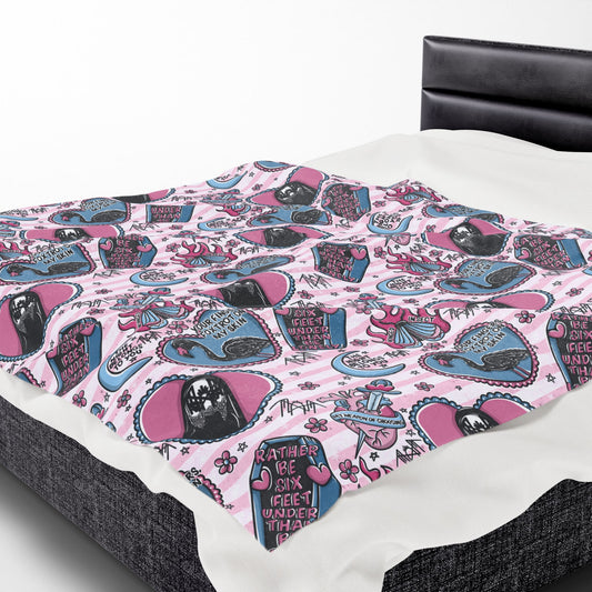 Sleepy Doodles Striped Plush Blanket