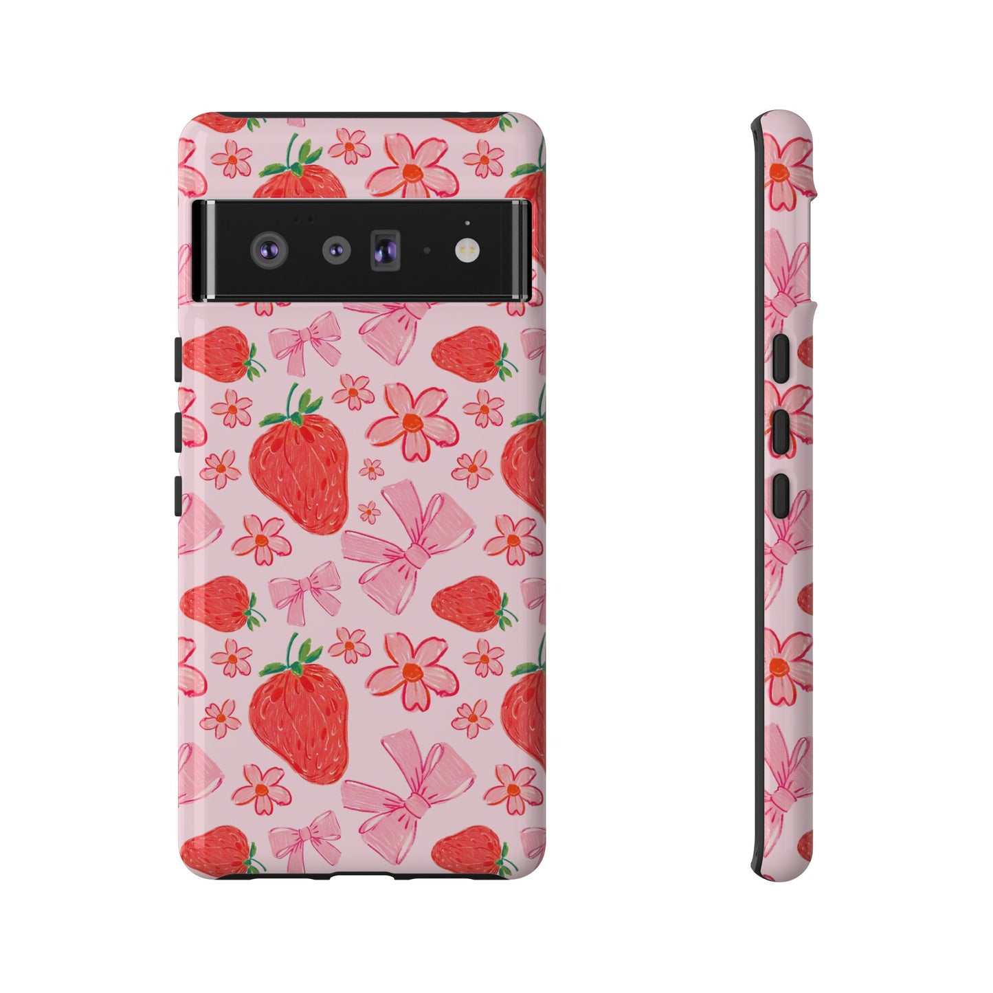 Coquette Strawberries Phone Case