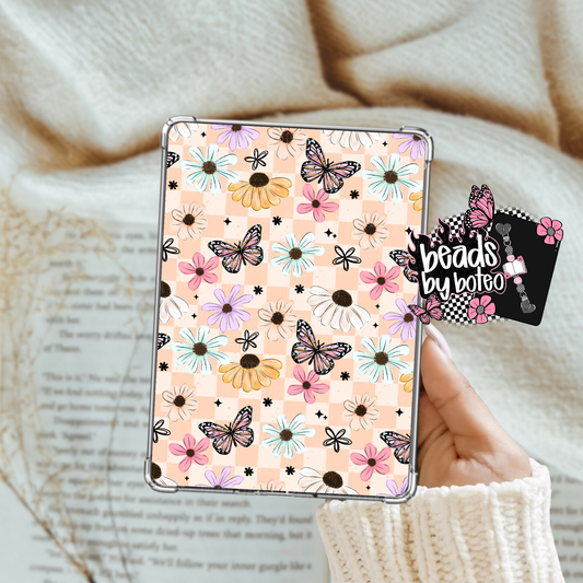 Kindle Insert - Checkered Butterfly