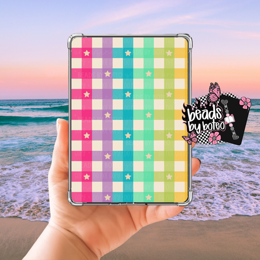 Kindle Insert - Bright Plaid