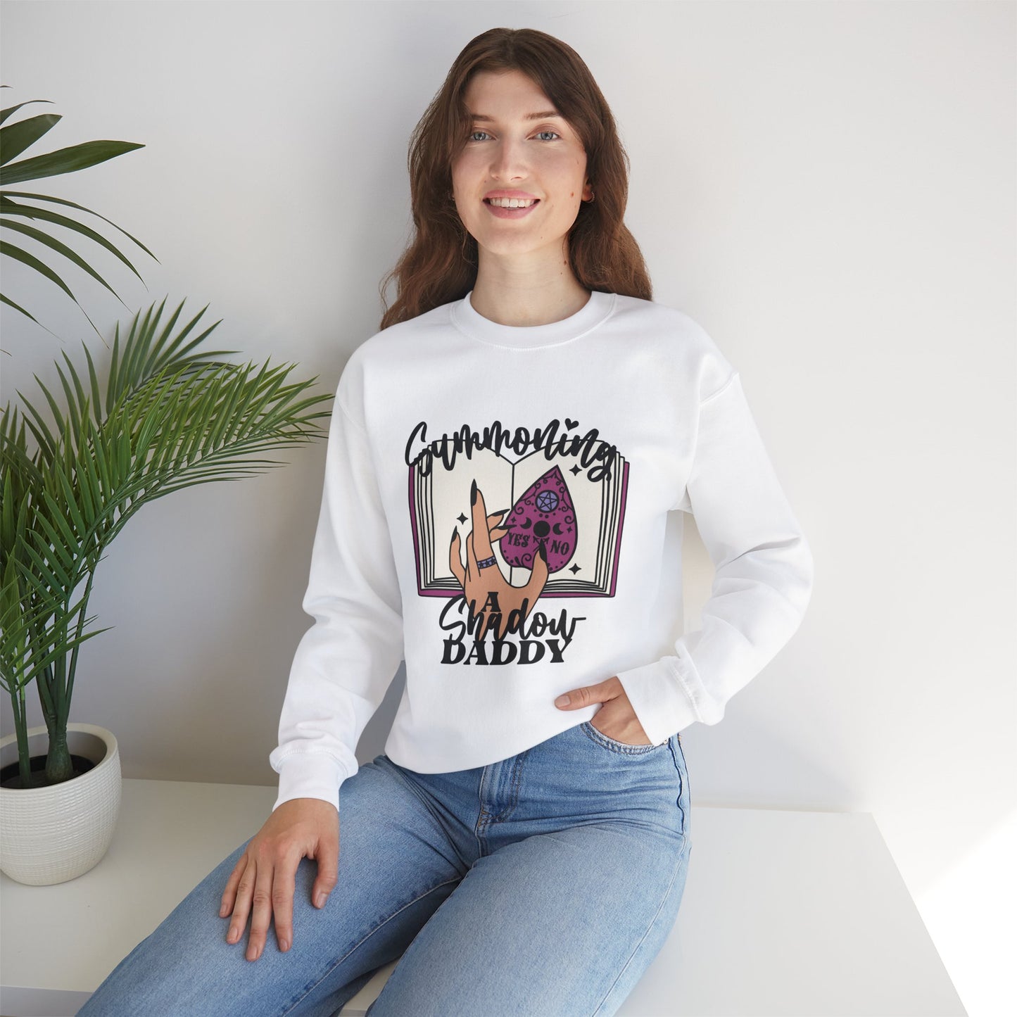 Summoning a Shadow Daddy Crewneck Sweatshirt