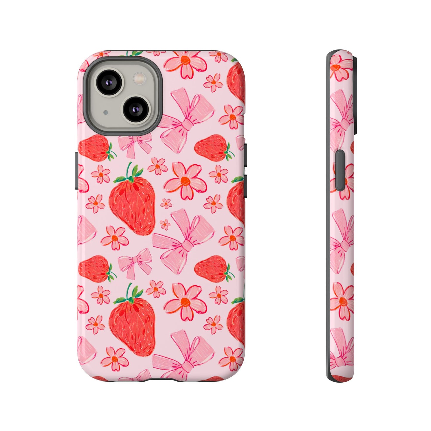 Coquette Strawberries Phone Case