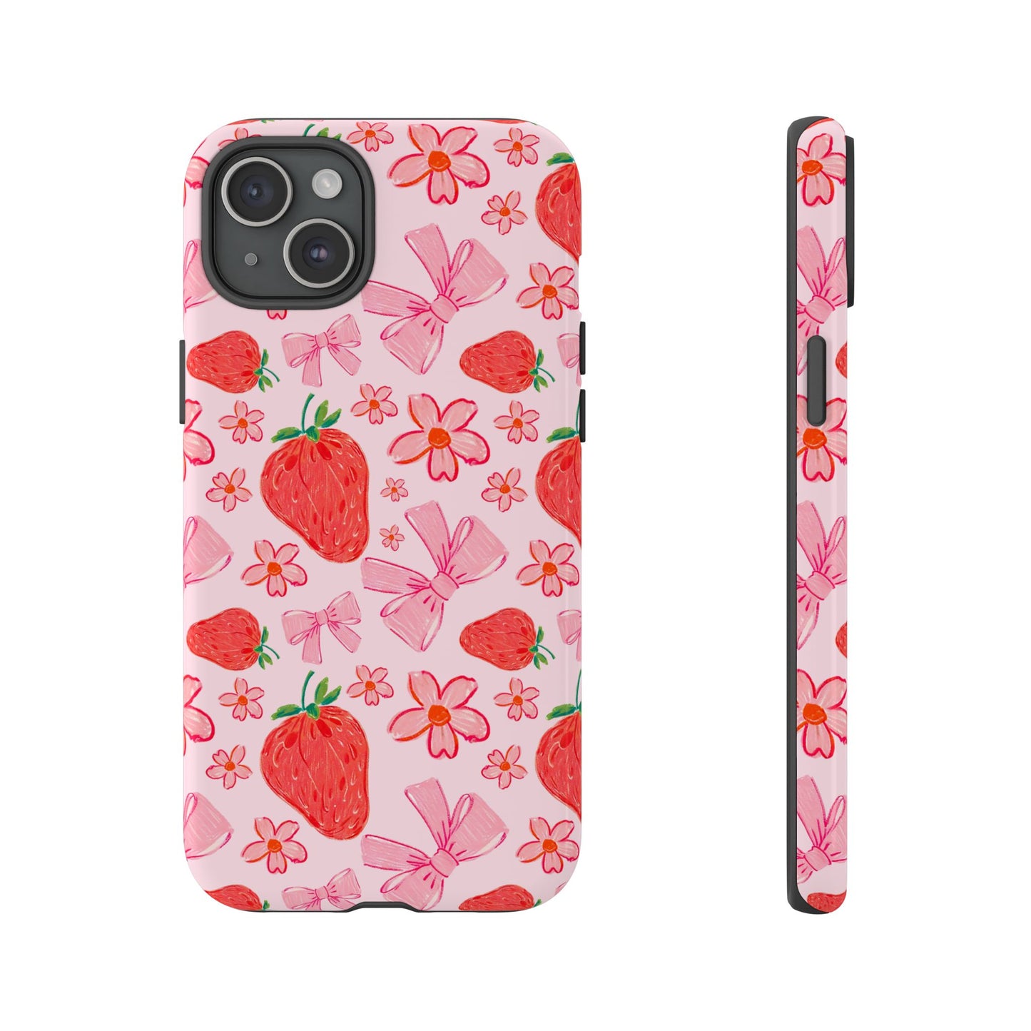 Coquette Strawberries Phone Case