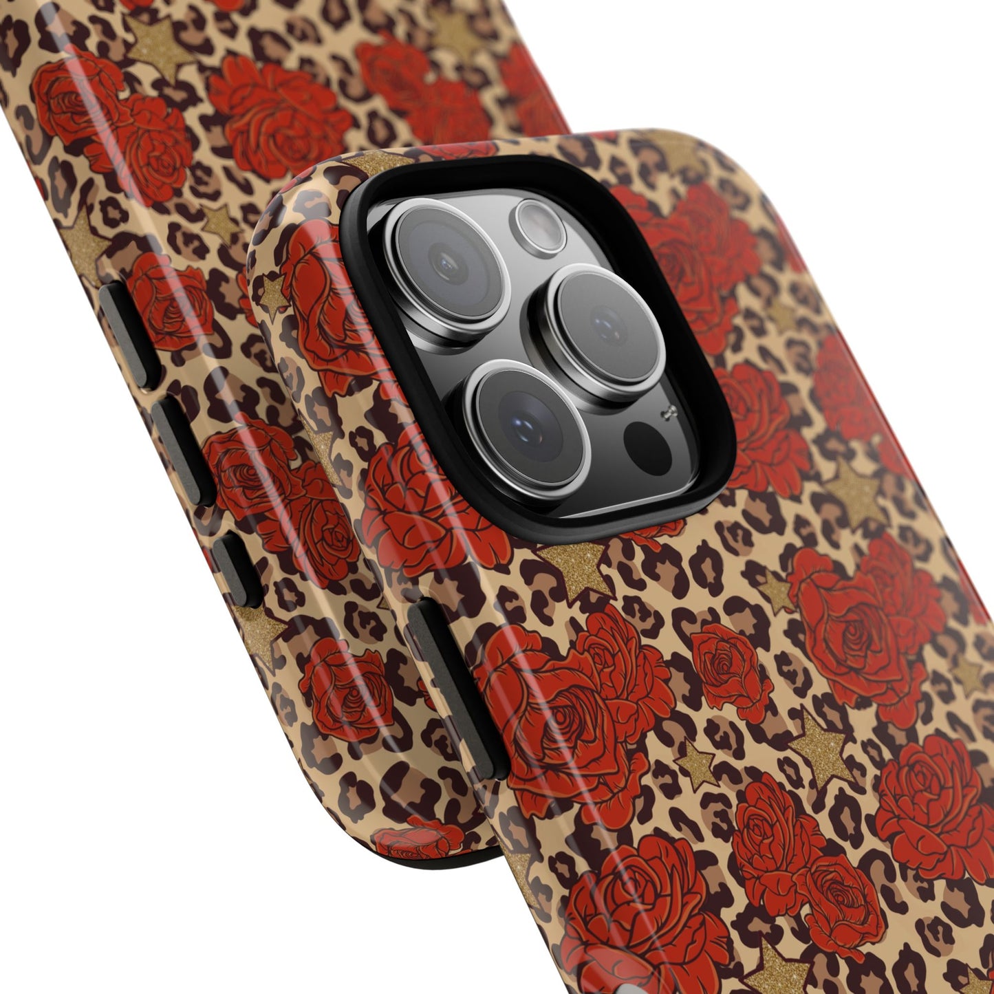 Leopard Roses Phone Case