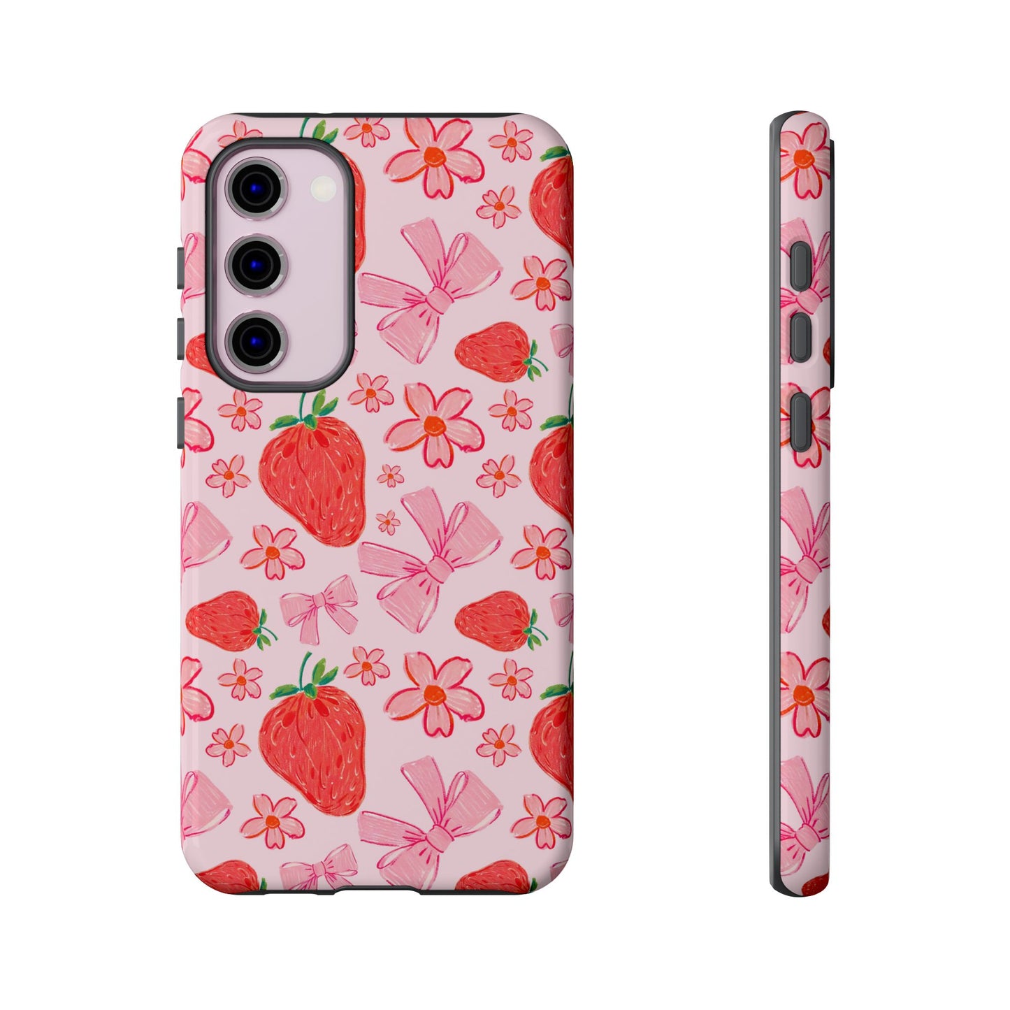 Coquette Strawberries Phone Case