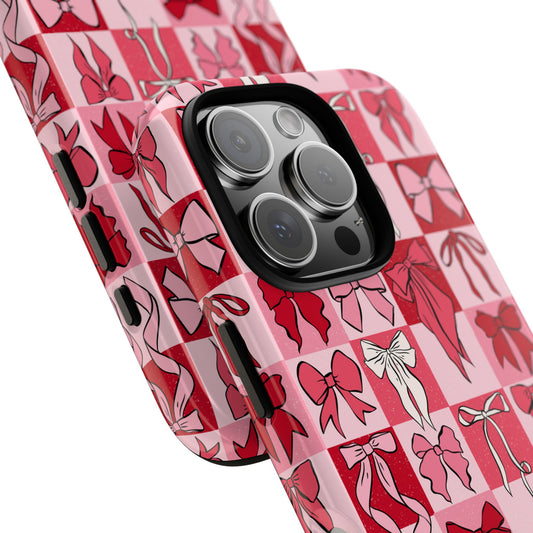 Checkered Bows Phone Case