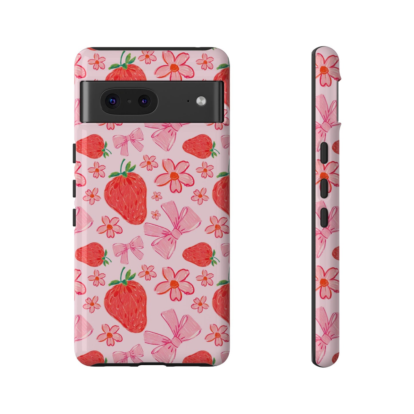 Coquette Strawberries Phone Case