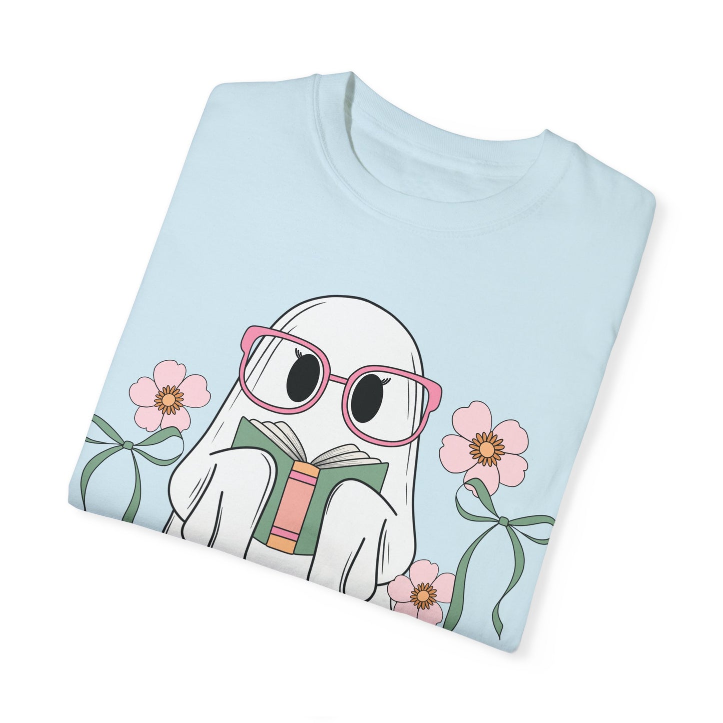 Girly Book Ghost Unisex Comfort Colors Shirt