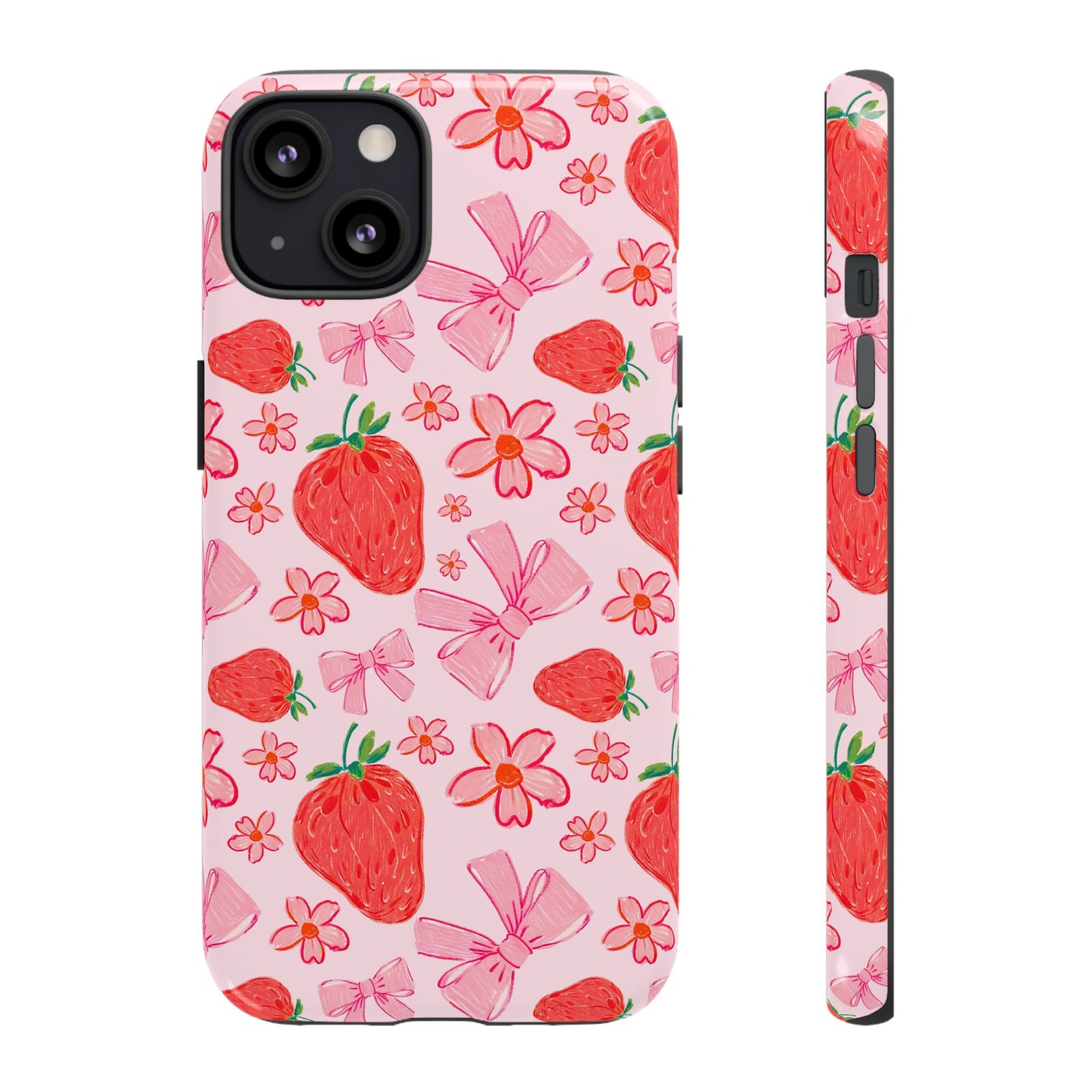 Coquette Strawberries Phone Case