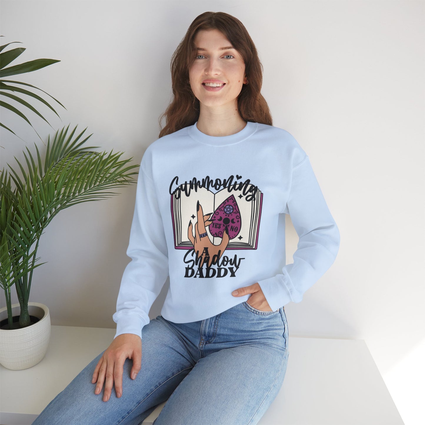 Summoning a Shadow Daddy Crewneck Sweatshirt