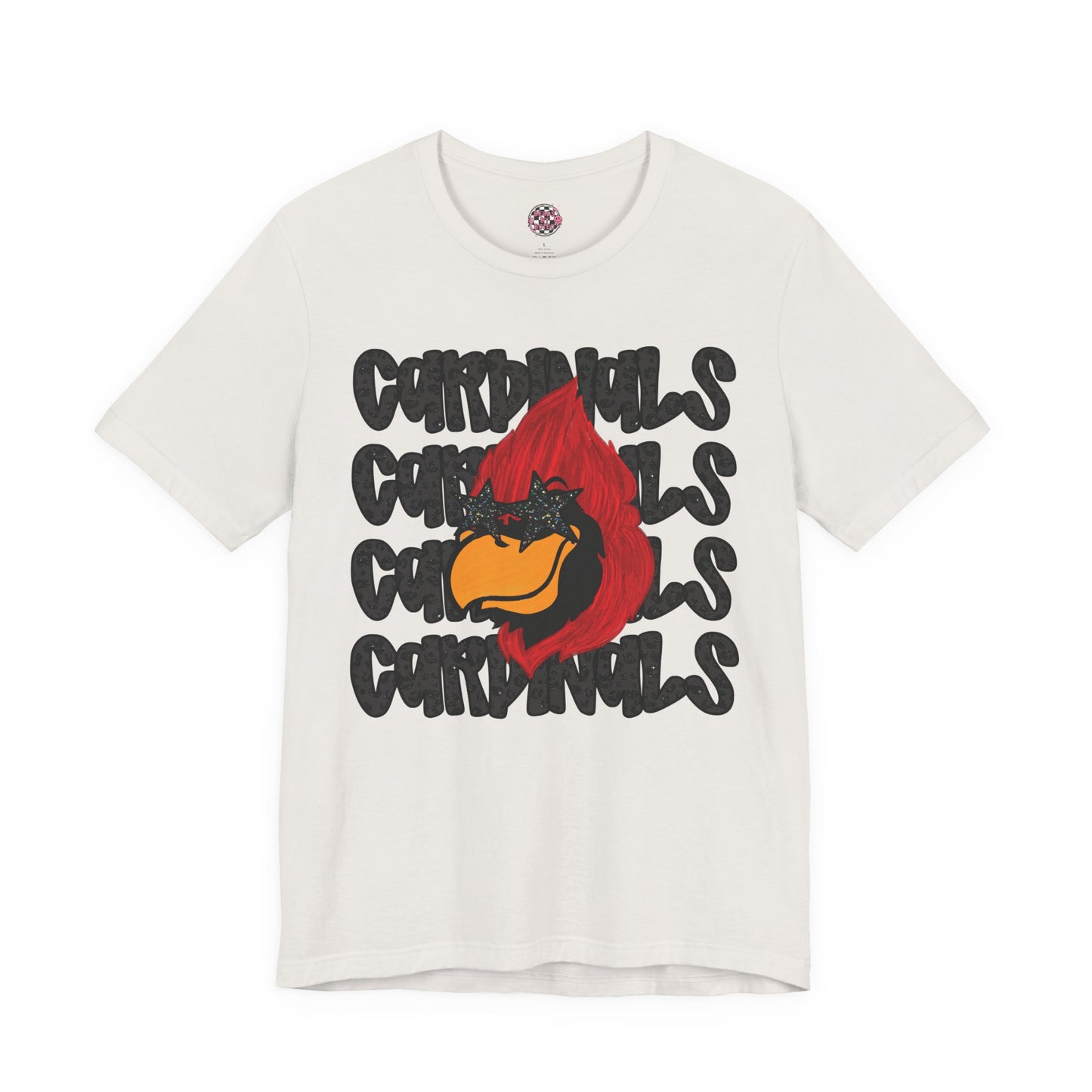 Cardinals (Leopard Letters) | Unisex Jersey Short Sleeve Tee