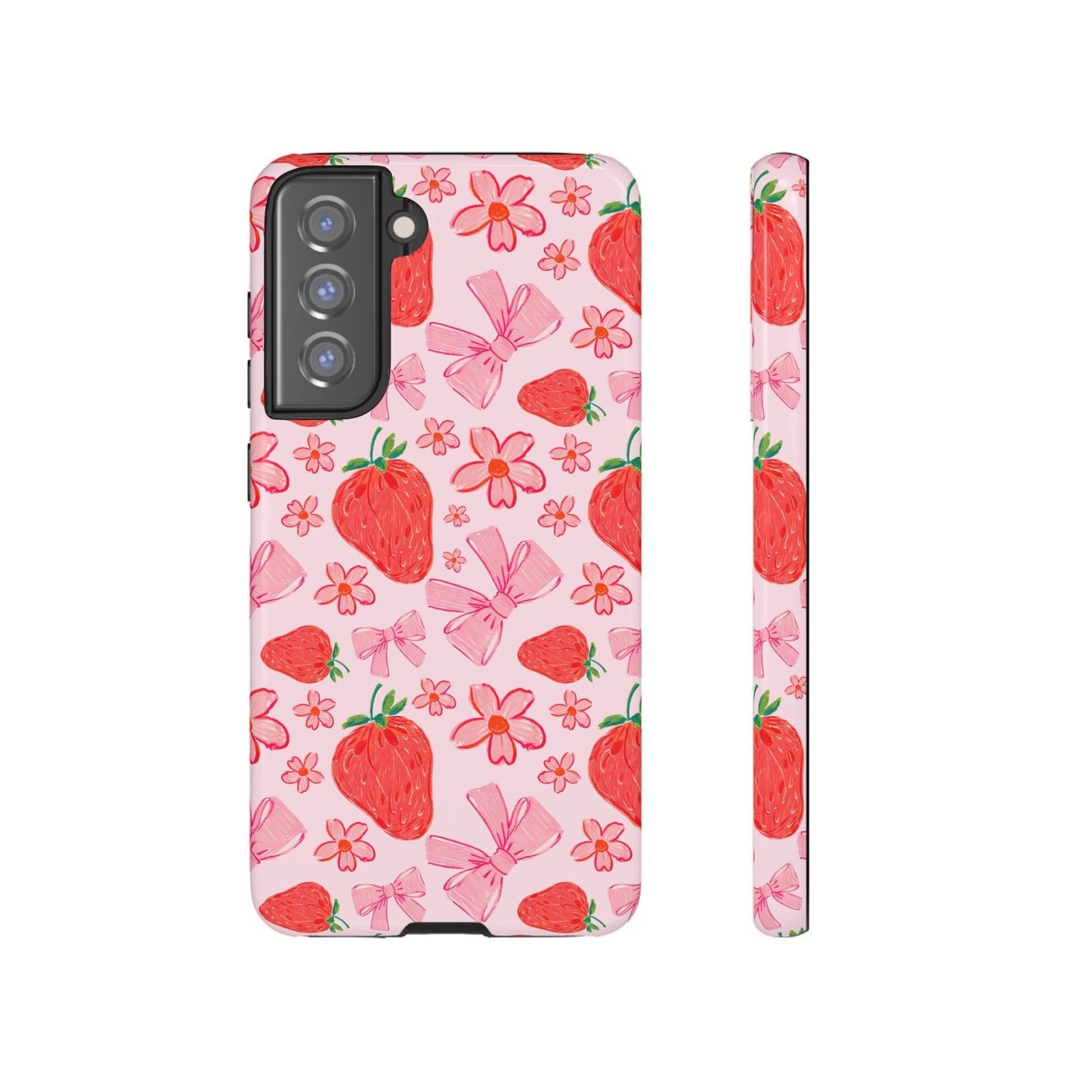 Coquette Strawberries Phone Case