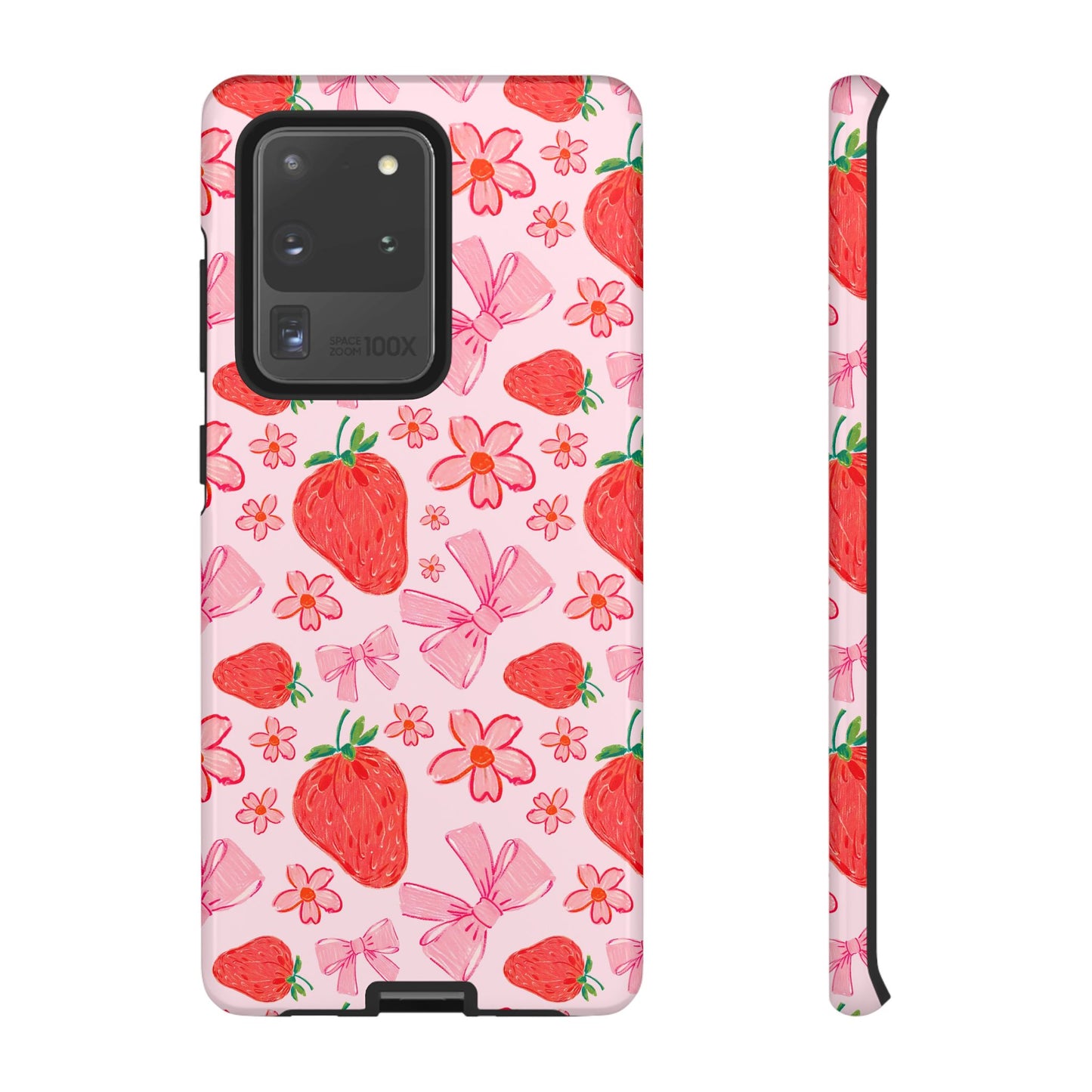 Coquette Strawberries Phone Case