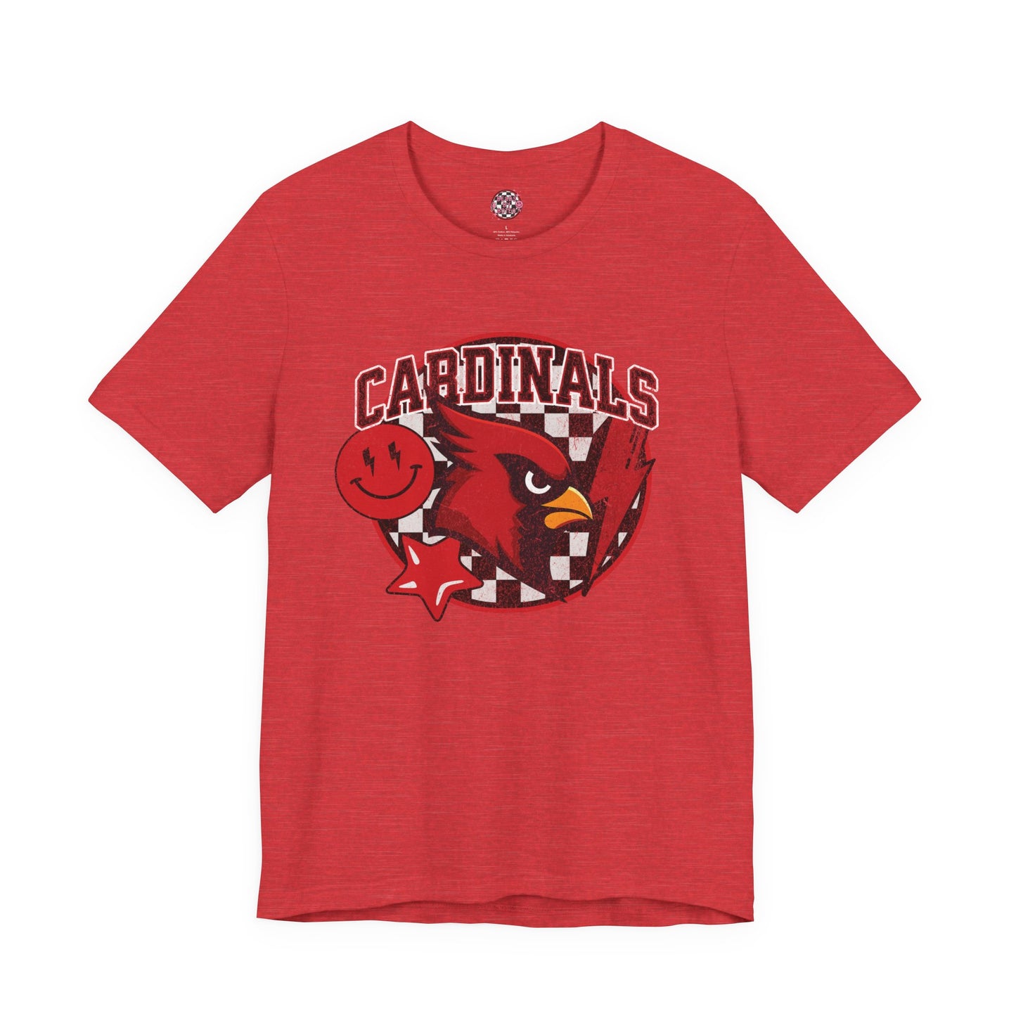 Checkered Cardinals | Unisex Jersey Short Sleeve Tee