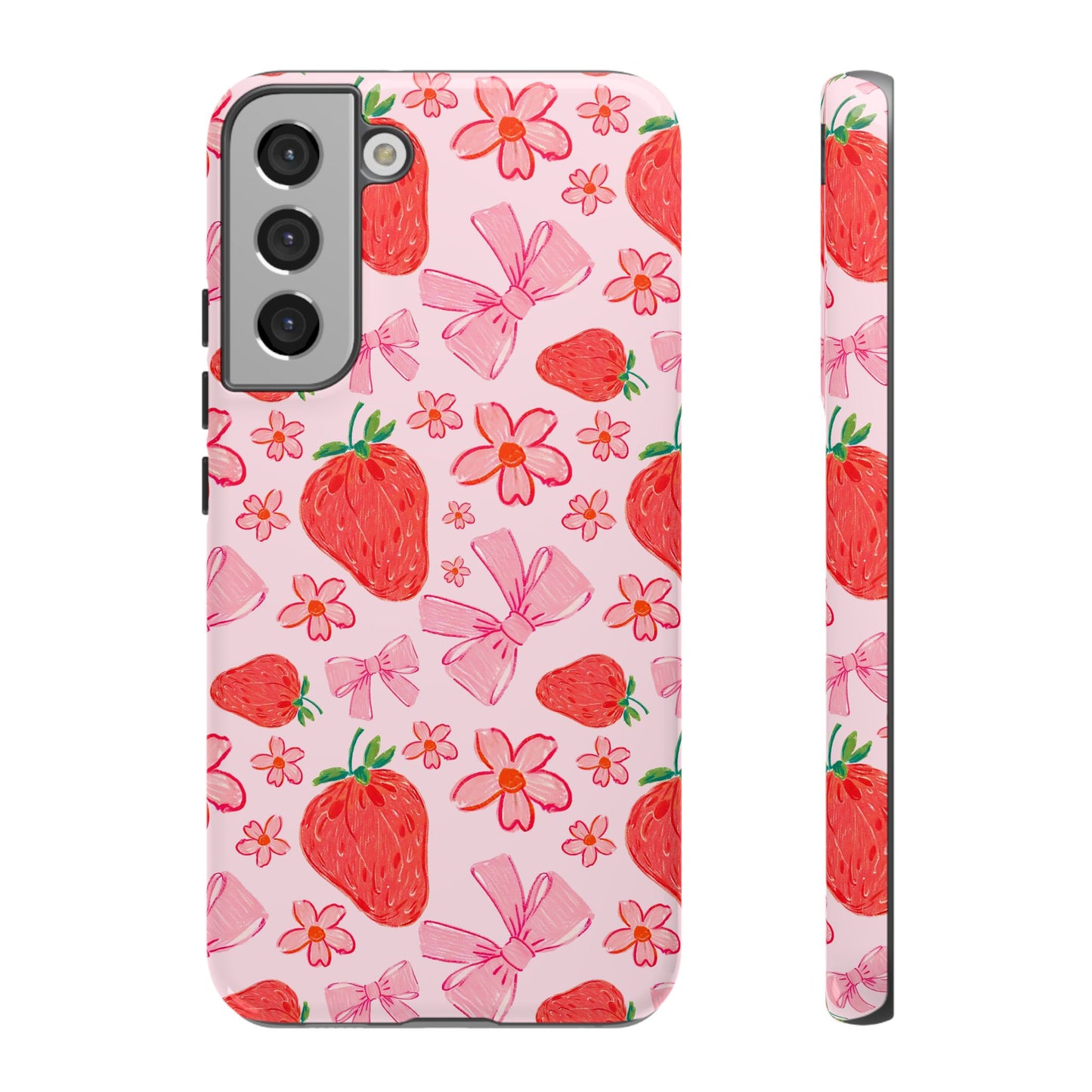 Coquette Strawberries Phone Case