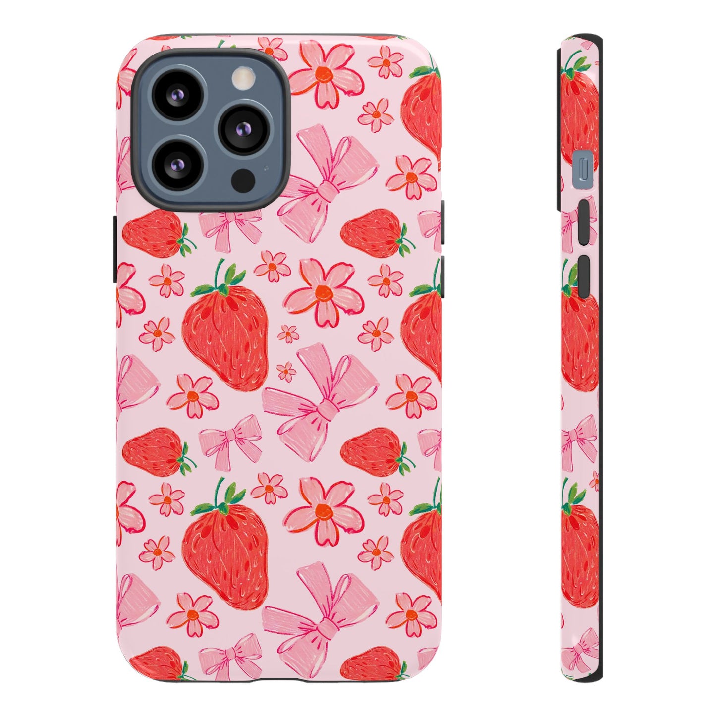 Coquette Strawberries Phone Case