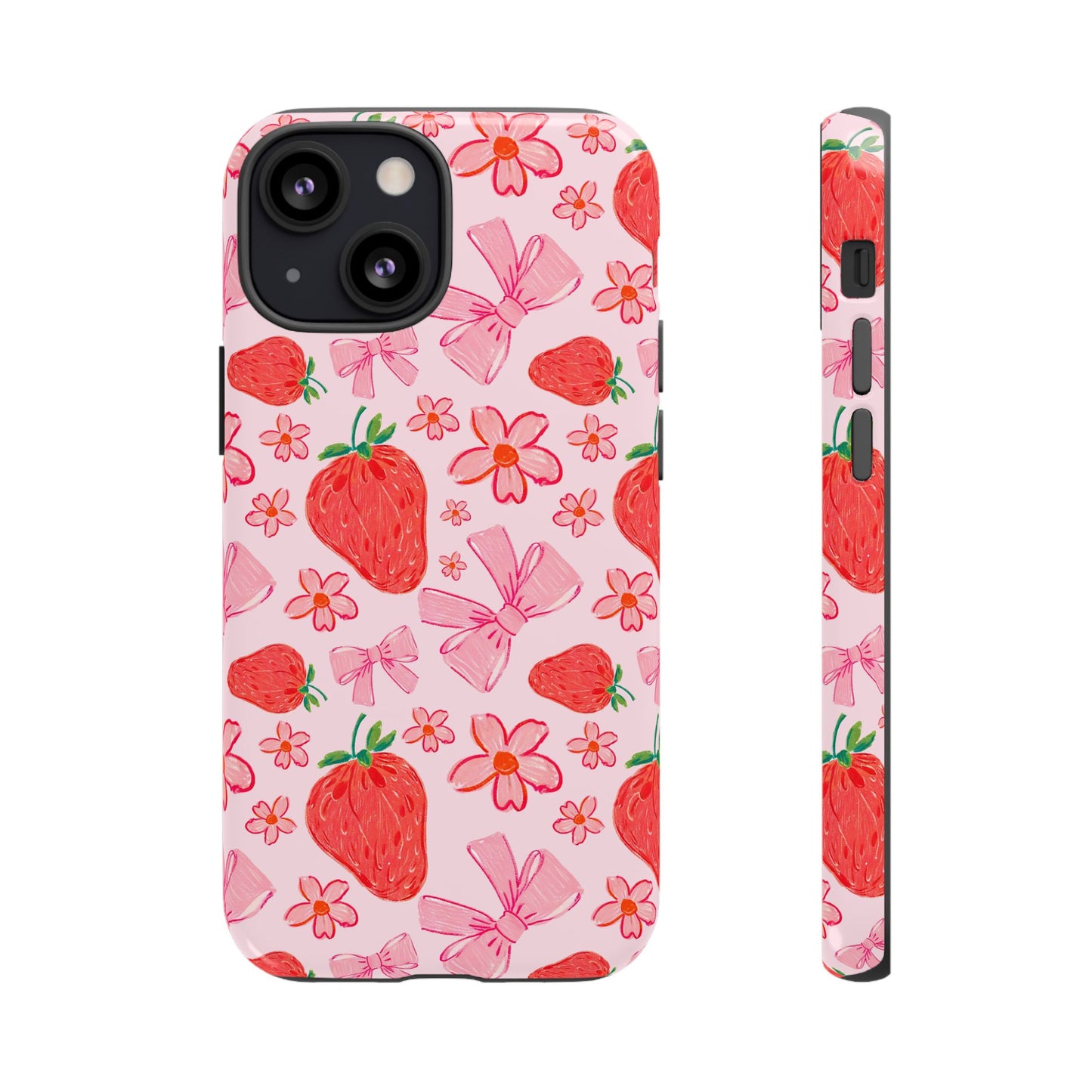 Coquette Strawberries Phone Case